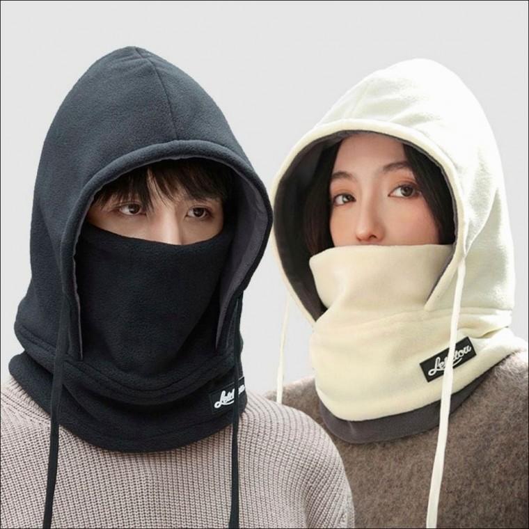 남녀공용 후드워머 플리스 방한모자 겨울 넥워머 라이딩후드