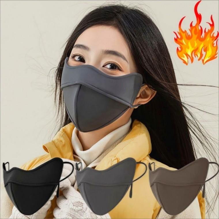 마스크 보온 방한 기모 골프 발열 라운딩 겨울 자전거