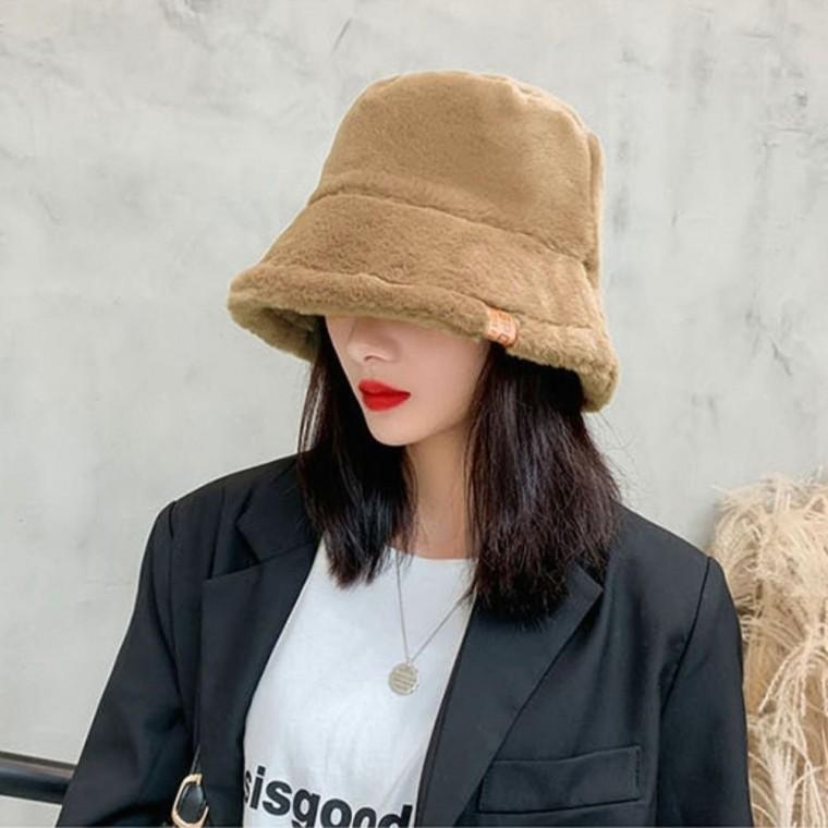 여자 버킷햇 겨울 인조퍼 털모자 5컬러 벙거지모자
