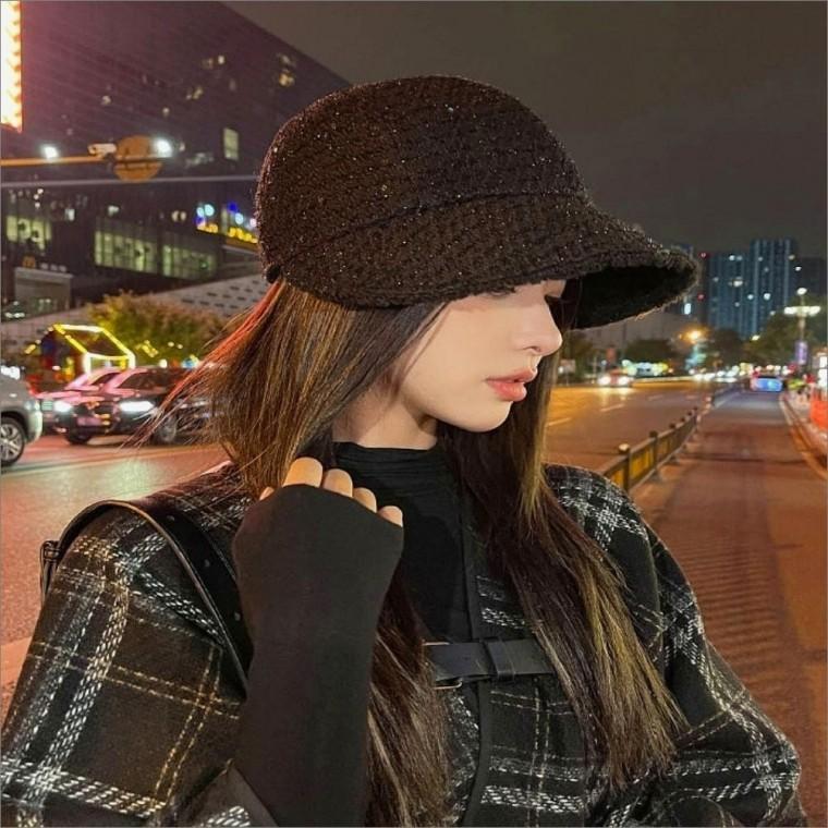방한 골프모자 양털 니트햇 버킷햇 3컬러 겨울 여자