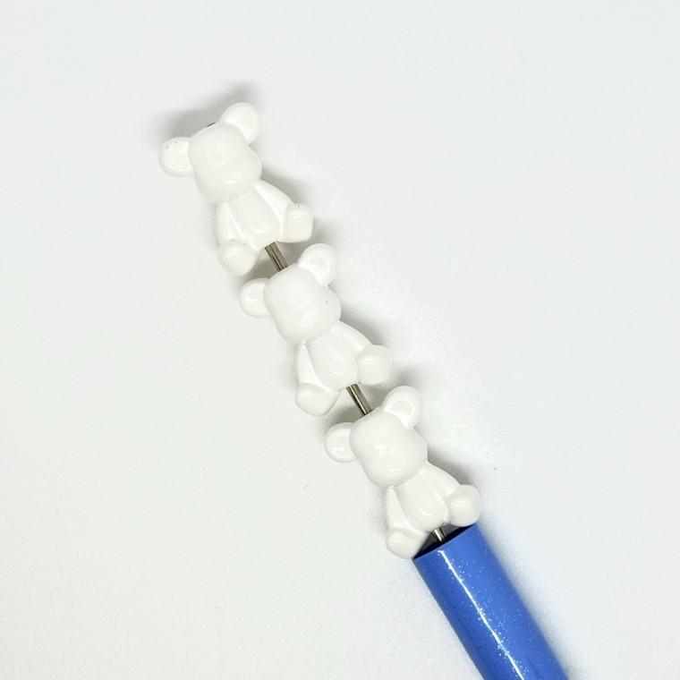 볼펜꾸미기 볼꾸 동대문 꾸미기 DIY 캐릭터 알록달록 미니 컬러 화이트 방향제 곰 베어