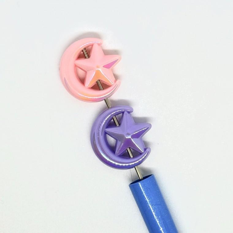 볼펜꾸미기 볼꾸 동대문 꾸미기 DIY 알록달록 미니 랜덤 별 달 비비드 컬러