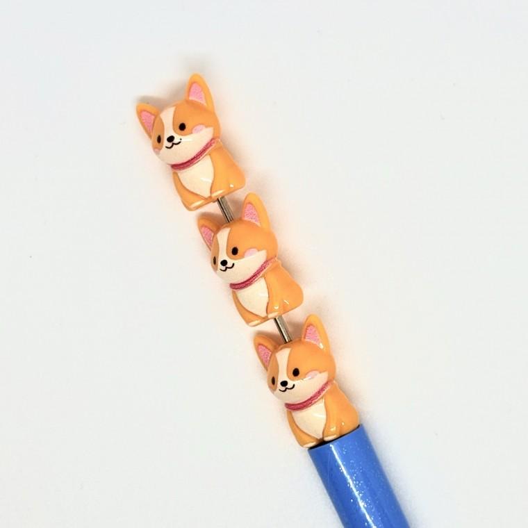 볼펜꾸미기 볼꾸 동대문 꾸미기 DIY 알록달록 미니 랜덤 강아지 퍼피 시바