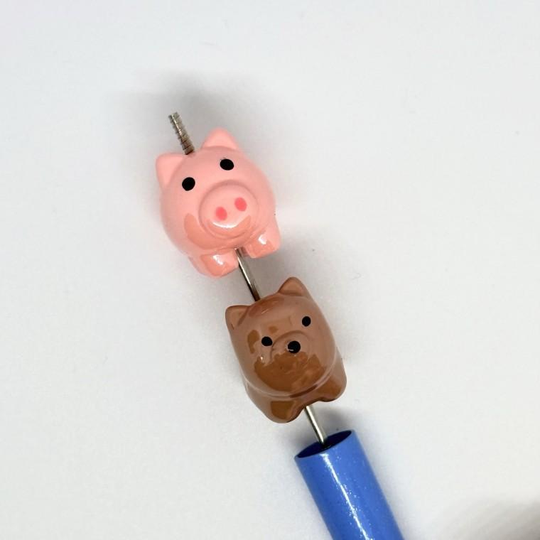 볼펜꾸미기 볼꾸 동대문 꾸미기 DIY 캐릭터 알록달록 미니 돼지 강아지 피그 금돼지 동물 애니멀