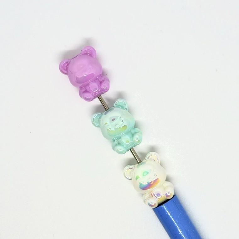 볼펜꾸미기 볼꾸 동대문 꾸미기 DIY 캐릭터 알록달록 미니 컬러 레인보우 곰돌이 곰 테디베어