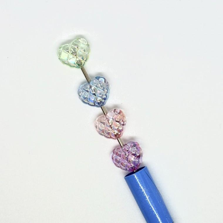 볼펜꾸미기 볼꾸 동대문 꾸미기 DIY 짱9 알록달록 미니 랜덤 쁘띠 하트 스몰 포인트 투명