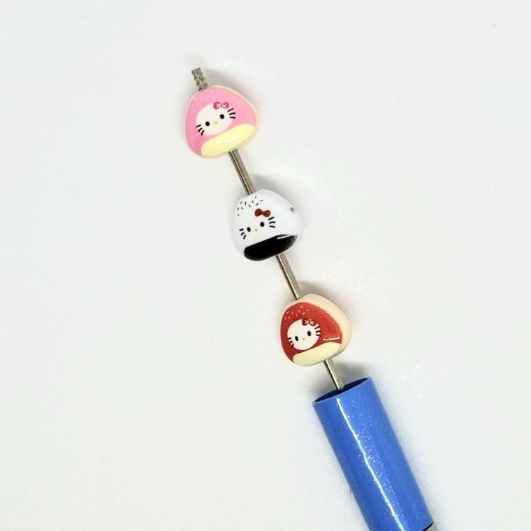 볼펜꾸미기 볼꾸 동대문 꾸미기 DIY 캐릭터 알록달록 미니 컬러 하트 고양이 캐릭터 삼각김밥 주먹밥