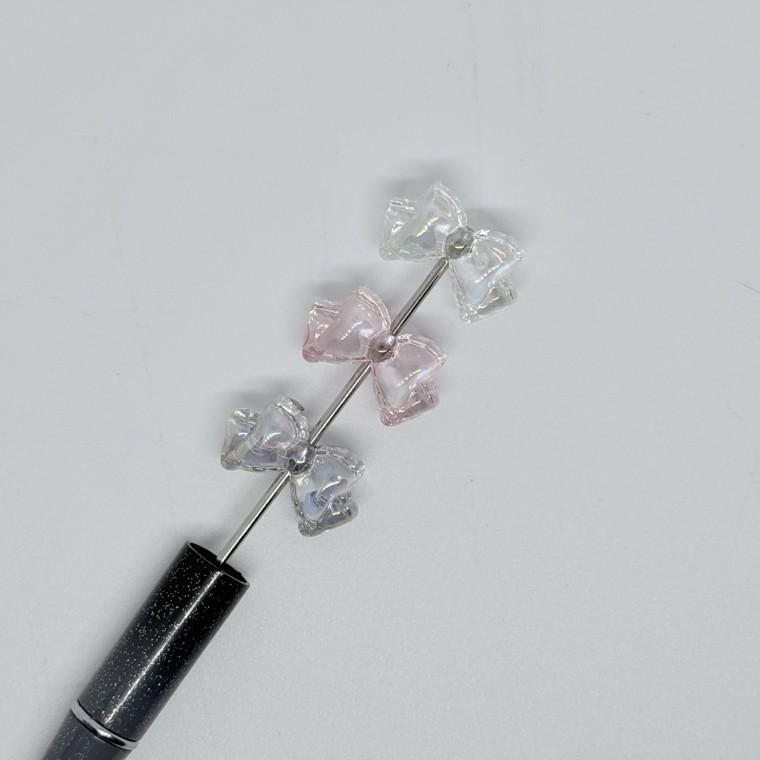 볼펜꾸미기 볼꾸 동대문 꾸미기 DIY AB코팅 리본 발레코어 오로라 미니 투명
