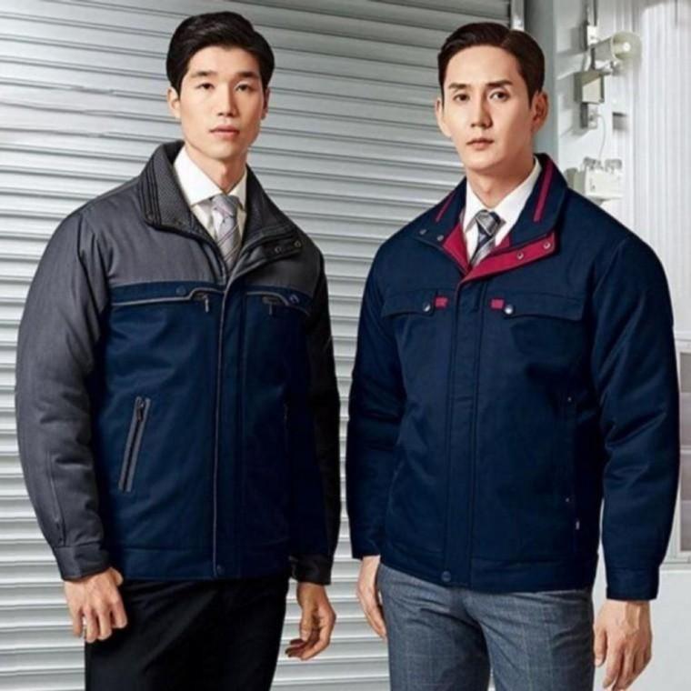 개버딘 패딩점퍼 겨울 작업복 상의 점퍼 자켓 근무복 상의 자켓 겨울 남자 점퍼 회사 패딩 남성 근무복