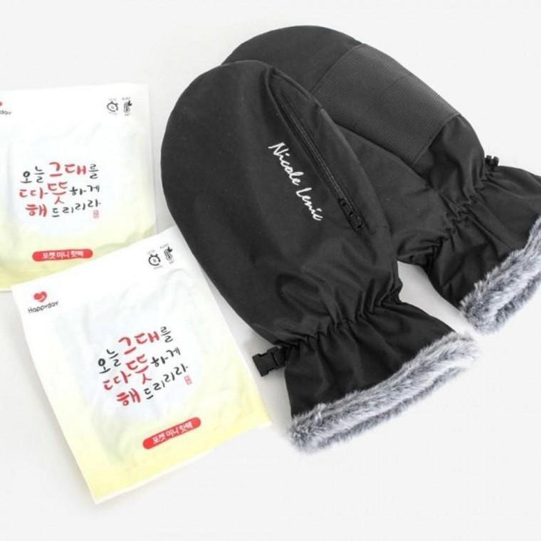 겨울 방한 남성 라이더 바이크 기모 핫팩 벙어리 장갑 L 패션잡화 겨울장갑 핫팩장갑 바이크장갑 방한장갑