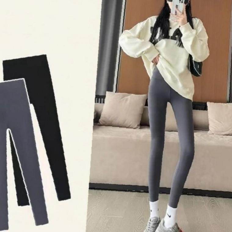 2컬러 겨울 시크 전체기모 포근한 보온기모 하이웨스트