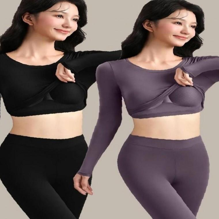 겨울철 방한 세련 캡내장 이너웨어 내복 세트