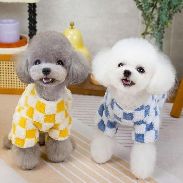 강아지옷 3컬러 라이트 부드러운 털 포근한 겨울산책 올인원
