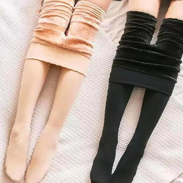 2컬러 겨울 클래식 따뜻한 융털 기모안감 압박 팬티스타킹