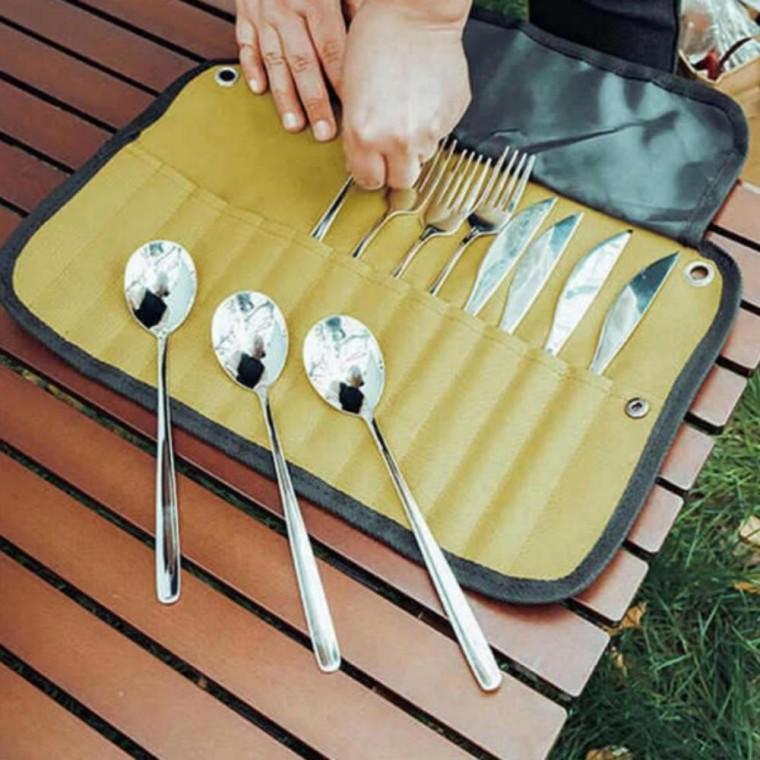 캠핑용품 커트러리케이스 커트러리 캠핑용 수납 케이스