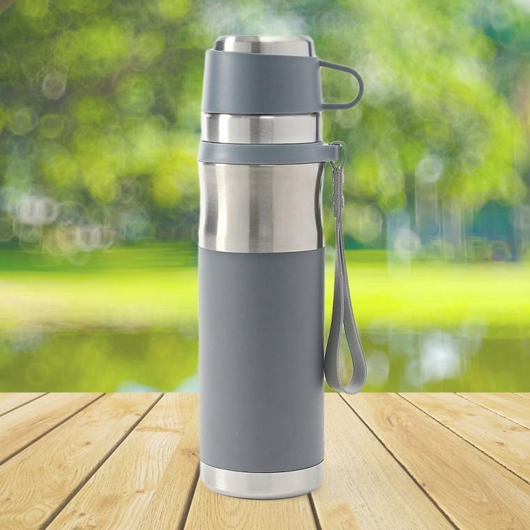 웰데이 티보틀 보온병 아웃도어 캠핑 차망 보온보냉병 물병 (750ml) (그레이)