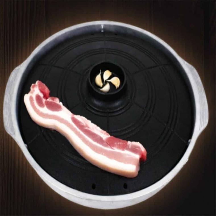 양면 솥뚜껑 구이판 무쇠솥뚜껑 캠핑용불판 무쇠솥뚜껑불판 삼겹살구이팬
