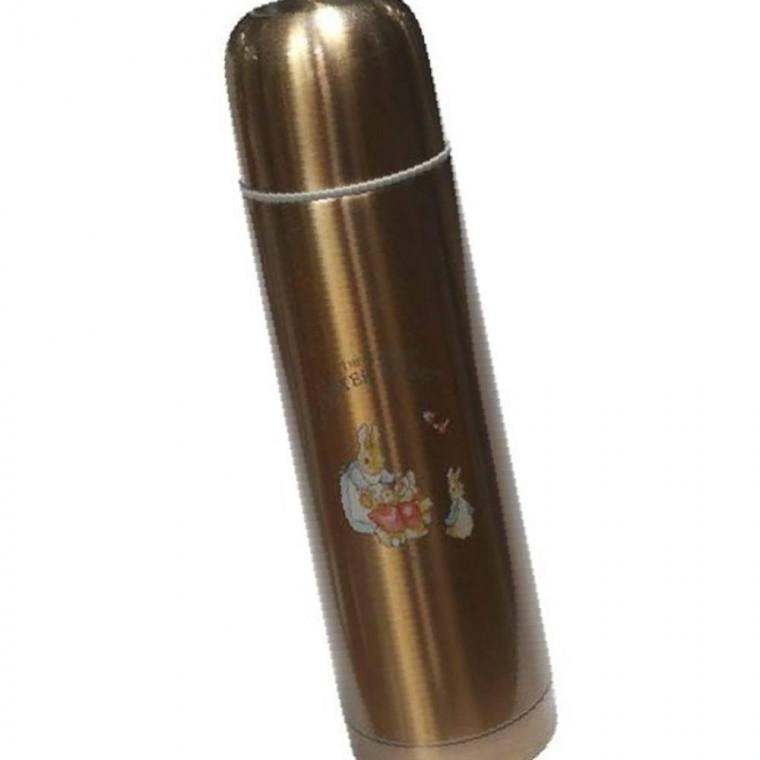 500ml 진공 캠핑 원터치 사무실 피터래빗 보온병 학생 텀블러 휴대용 개인용 골드