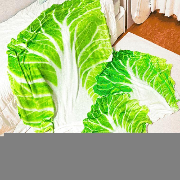 120cm 낮잠담요 담요이불 배추 캠핑러그 웃긴담요