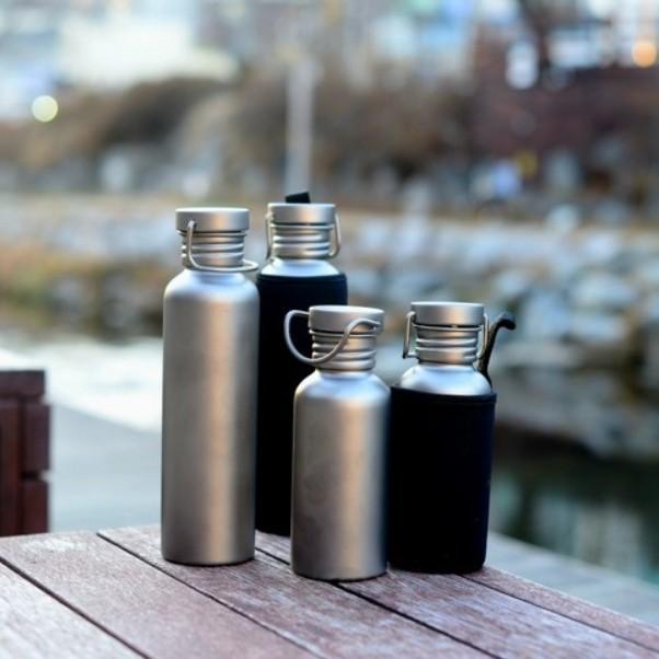 500 750ml 백패킹 티타늄 캠핑 물병 텀블러 실용적인 센스있는 선택
