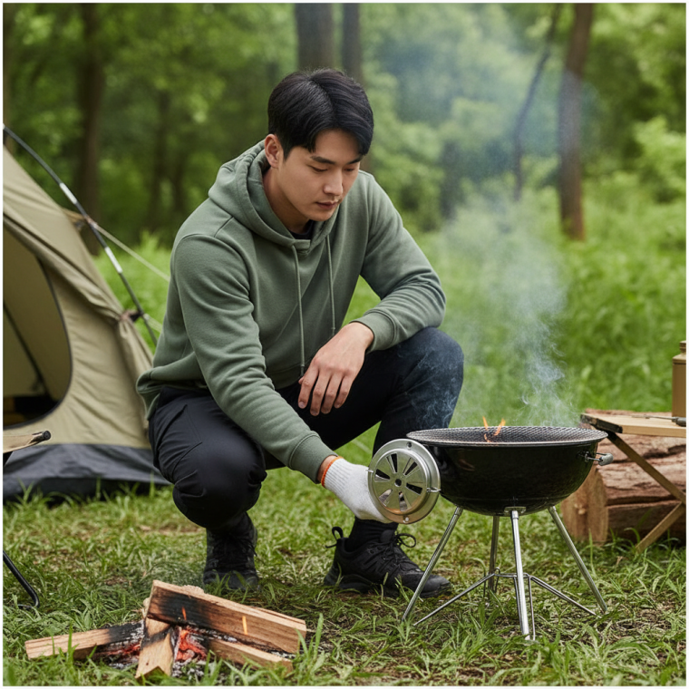 캠핑용 바비큐 화로 댐퍼 조절기 그릴 난로 DIY 부속품