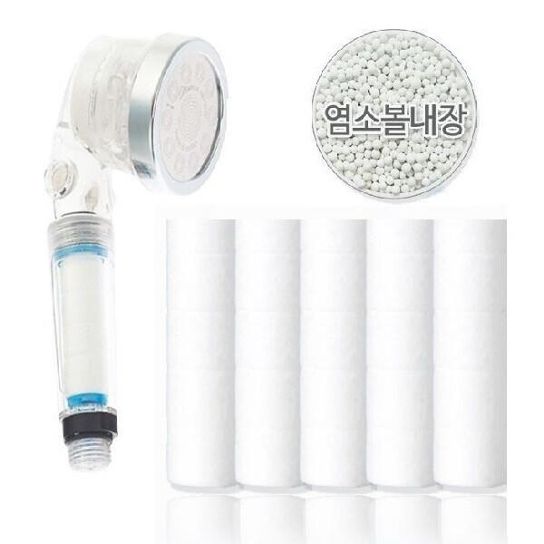 NEW그린 바디럽퓨어썸 염소볼내장 주방 핸드형호환필터 5개