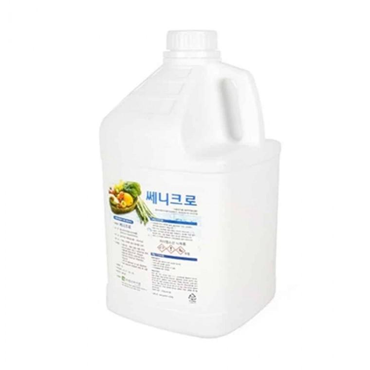 쎄니크로 4L 야채과일세척제 과일소독제 주방소독제 주방소독