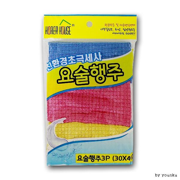 초극세사 요술행주 3p 행주 수세미 주방잡화