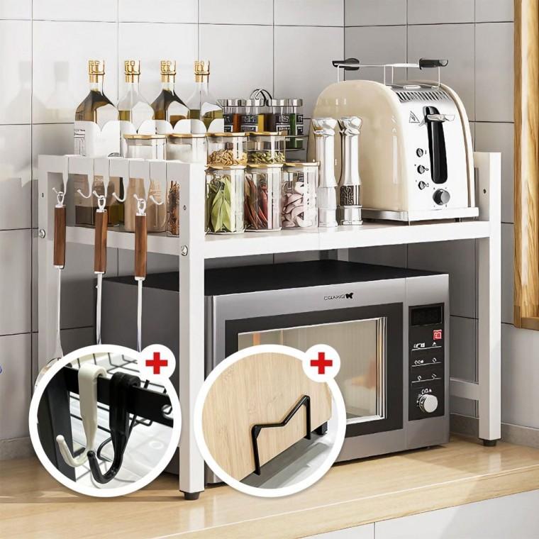 전자레인지 선반 2단 높이조절 주방 수납 렌지대