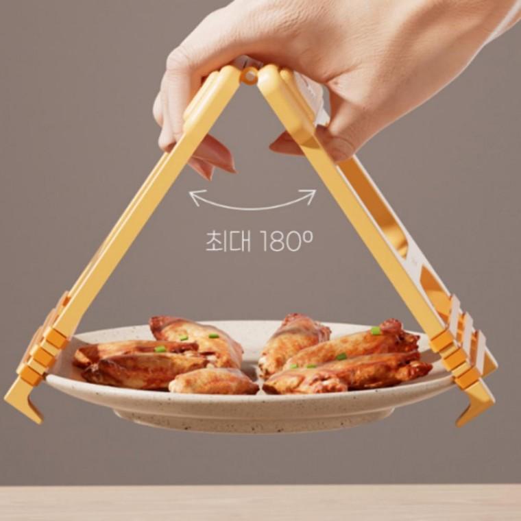 다용도집게 미끄럼 집게 방지 주방 기구 냄비집게 실리콘 그릇
