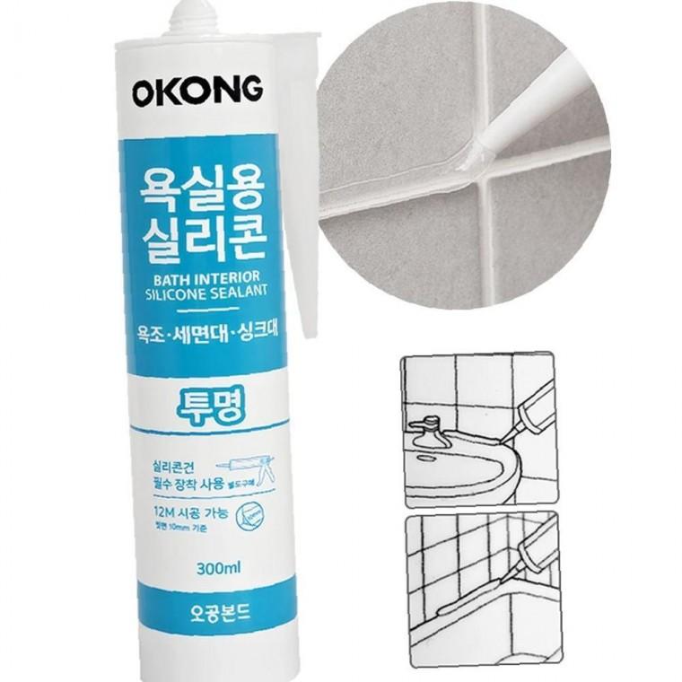 오공 욕실용 안정 (투명) 300ml 주방 보수용 곰팡이 방수