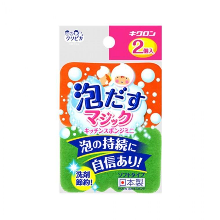 일본 수세미 2P 세트 부드러운 거품형 주방 스펀지 클리피카 고급형