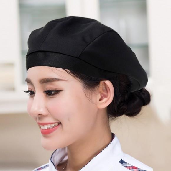 유니폼 베레모 주방모자(블랙)