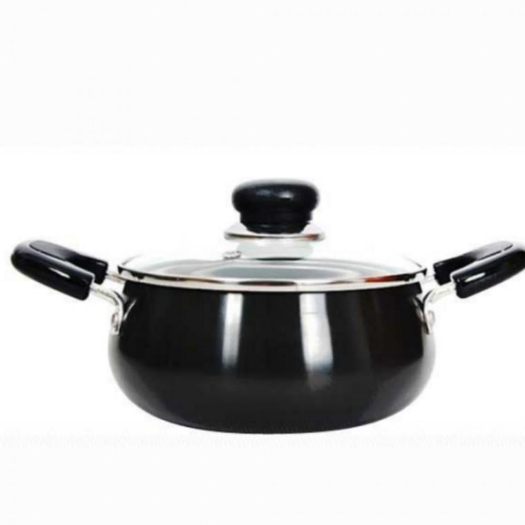 경질 주방 편수 찌개 전골 양수 세트 16 냄비 국냄비 블랙
