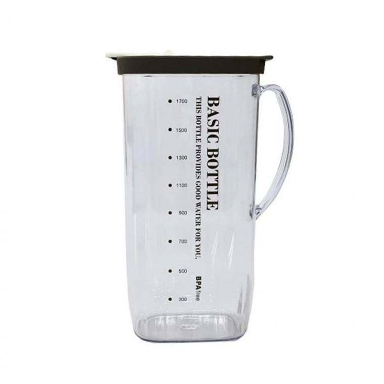 눈금선 투명 사각 물병 그레이 대 물보관통 주방물병