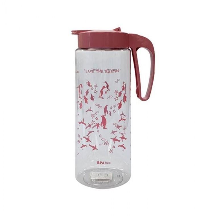 폴라베어 손잡이 물병 1.8L 핑크 물통 주방물병