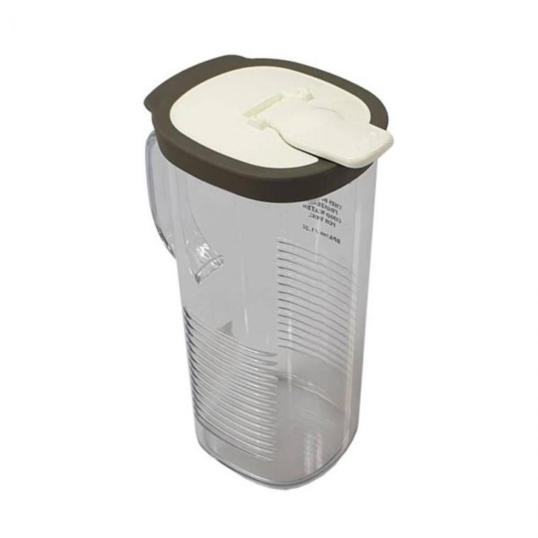 눈금선 투명 사각 물병 그레이 소 주방물병 물통