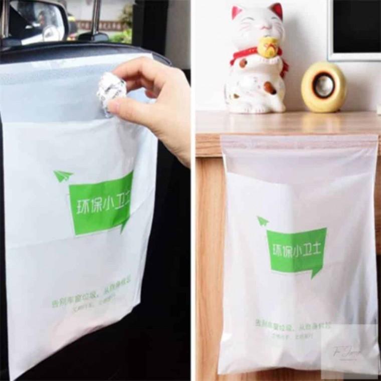 차량용 접착식 쓰레기봉투 15P 쓰래기봉투 주방쓰레기통 차량용쓰레기통 차량쓰레기통