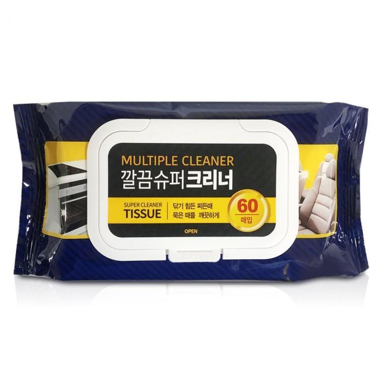 다목적 청소 물 티슈 60매 세정용 주방 욕실 가전 표면 위생 관리용