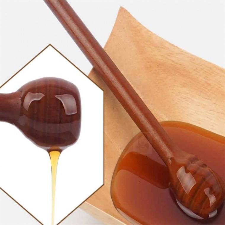 꿀스푼 옻칠수저 주방꿀도구 원목꿀뜨개