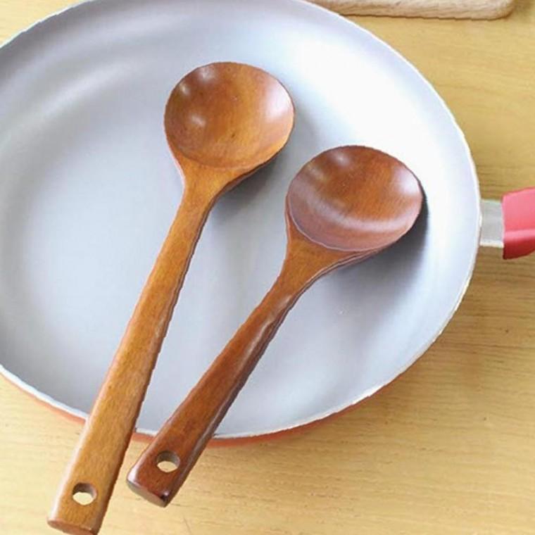 옻칠 깔끔 장미목 요리스푼 대 1P 주방 원목 볶음