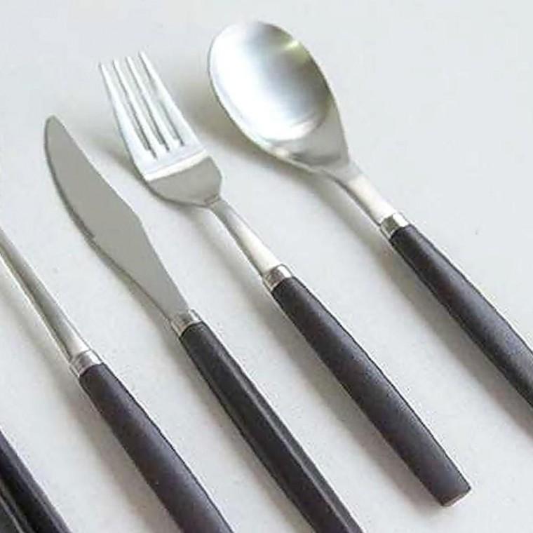 무광 삼각 소프트 스텐 양식 포크 1P 커트러리 주방 양식기