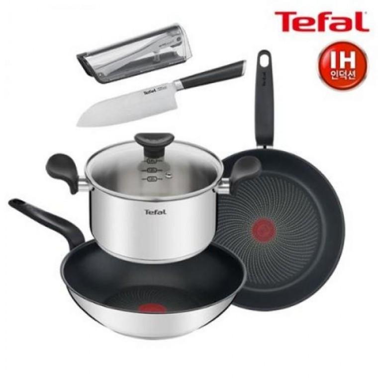 TFC-IP8WP0EVST16 20 16.5cm+전용 프라이팬&냄비 +에버샤프 세트 팬 프리즘 테팔 식도 칼 산도쿠 케이스 3P