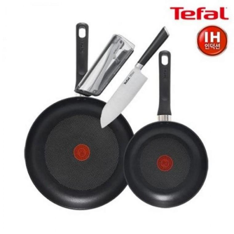 프라이팬 식도 인덕션 케이스TFC-ID28EVST16 칼 테팔 델리커시 16.5cm+전용 산도쿠 22cm+28cm+에버샤프 칼