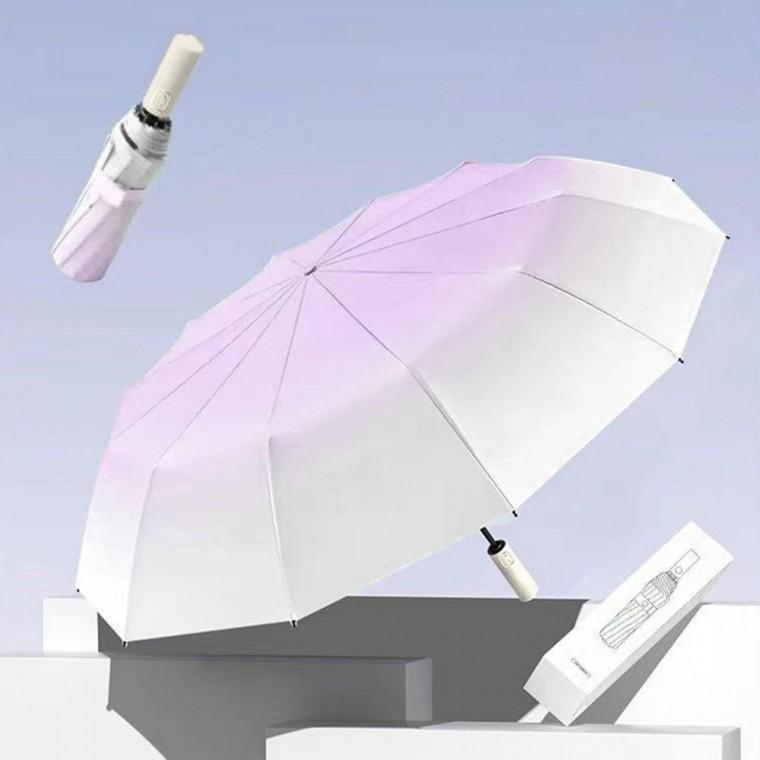 레인보우 그라데이션 자동 우산