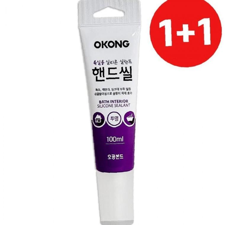 오공 1+1 데일리 핸드씰(욕실용 투명1587) 100ml 욕조