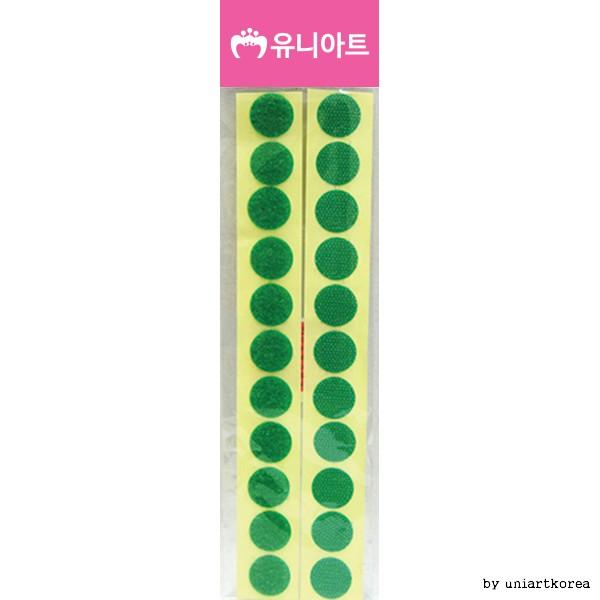 1000 원형찍찍이 20mm 초록