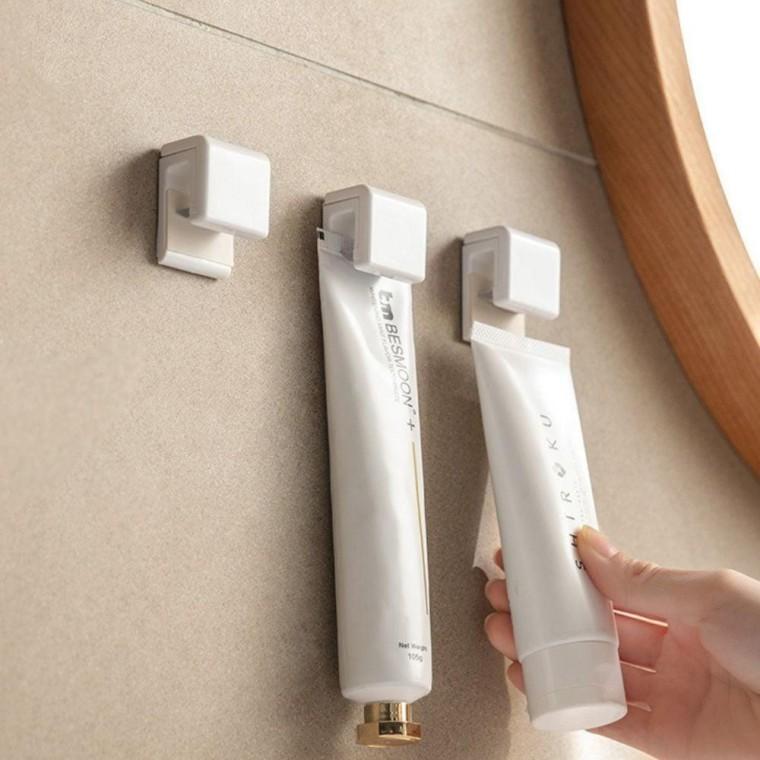 파우더룸다용도꽂이 치약홀더 벽부착 알뜰한사용 치약거치대 욕실