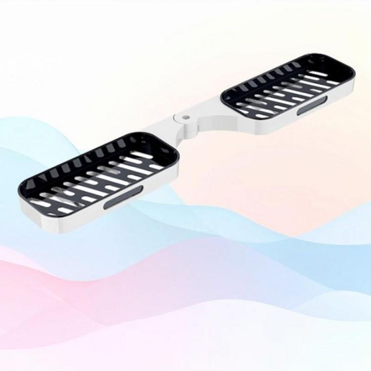 무타공 접이식 욕실 물빠짐 회전 선반