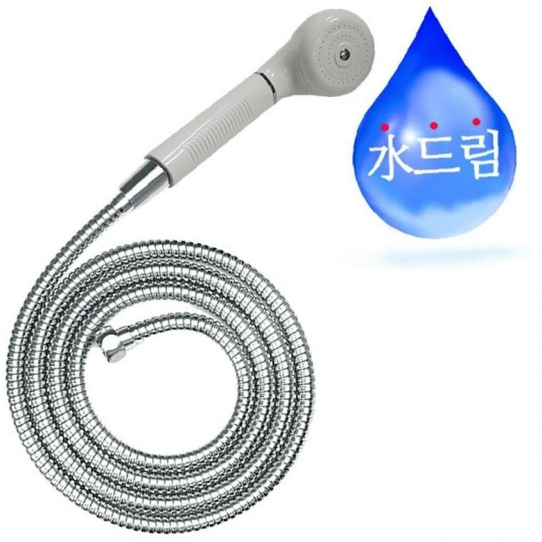 수드림수전 메탈호스 2M 백색샤워기샤워호스 수도용품 수전용품 욕실용품